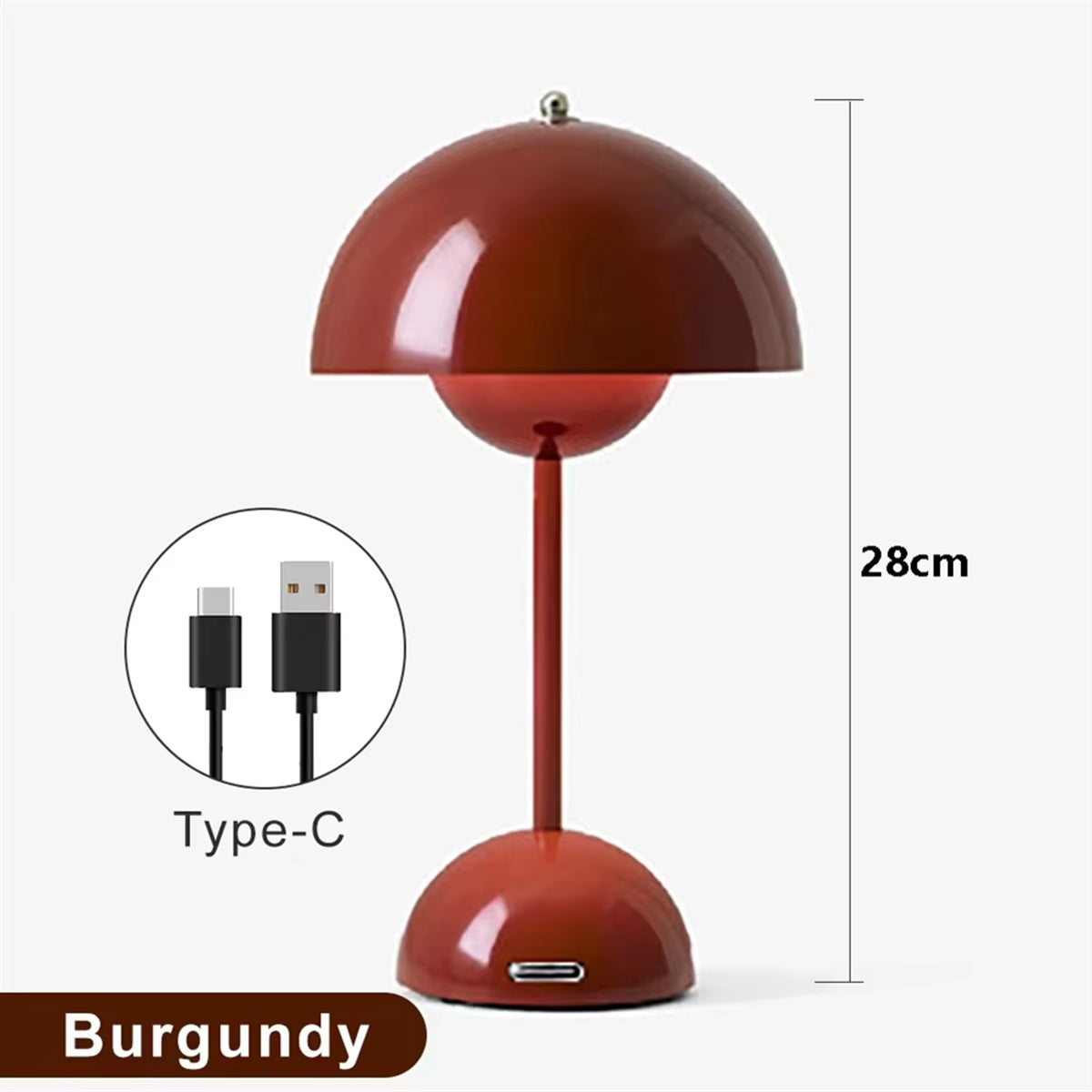 AAAL Mushroom Flower Bud Rechargeable LED Tablelamp Desk Night for Bedroom Dining Touch Night Light Simple Moderndecoration A