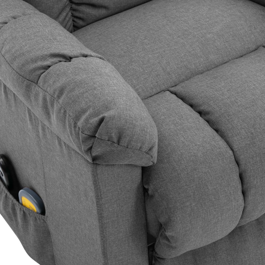 vidaXL Power Lift Recliner Electric Lift Chair for Home Theater Cinema Fabric