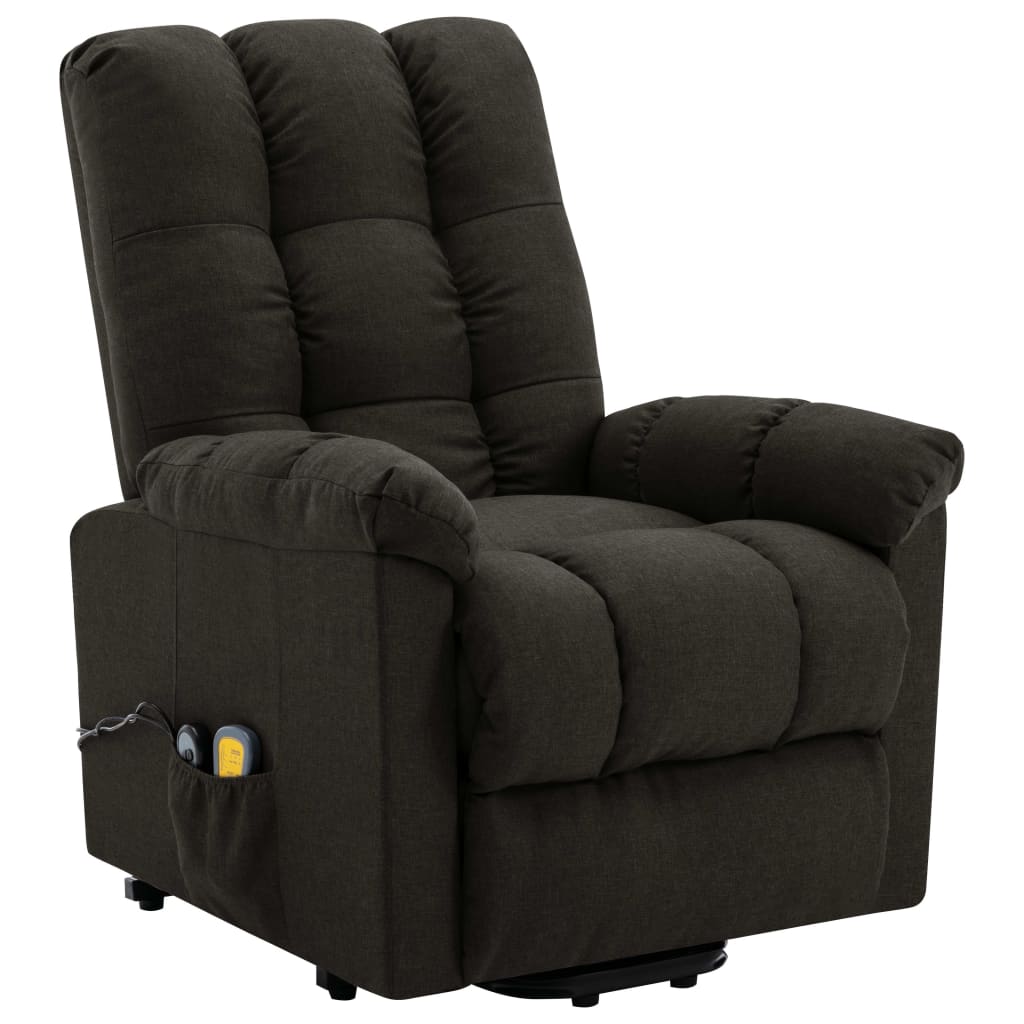 vidaXL Power Lift Recliner Electric Lift Chair for Home Theater Cinema Fabric