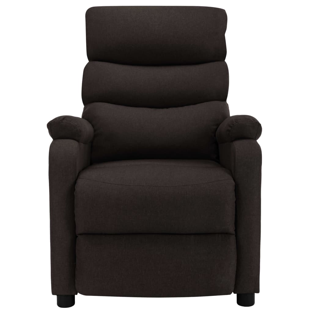 vidaXL Massage Recliner Black Fabric