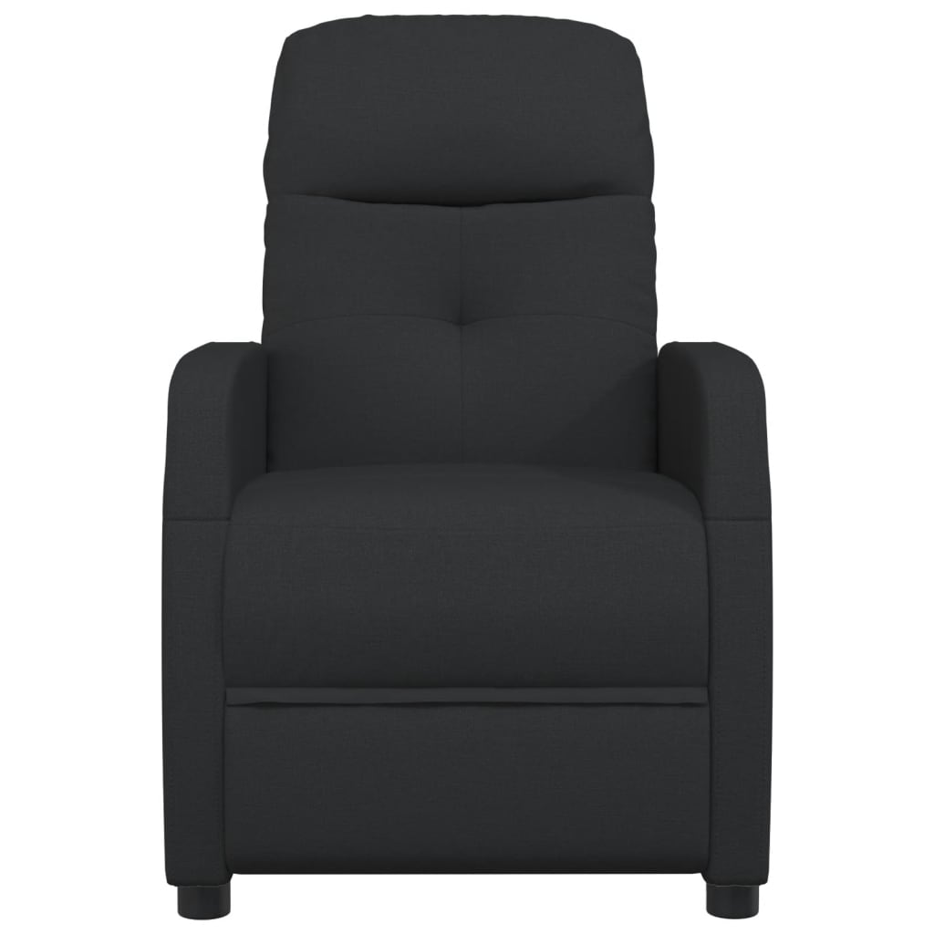 vidaXL Massage Chair Black Fabric