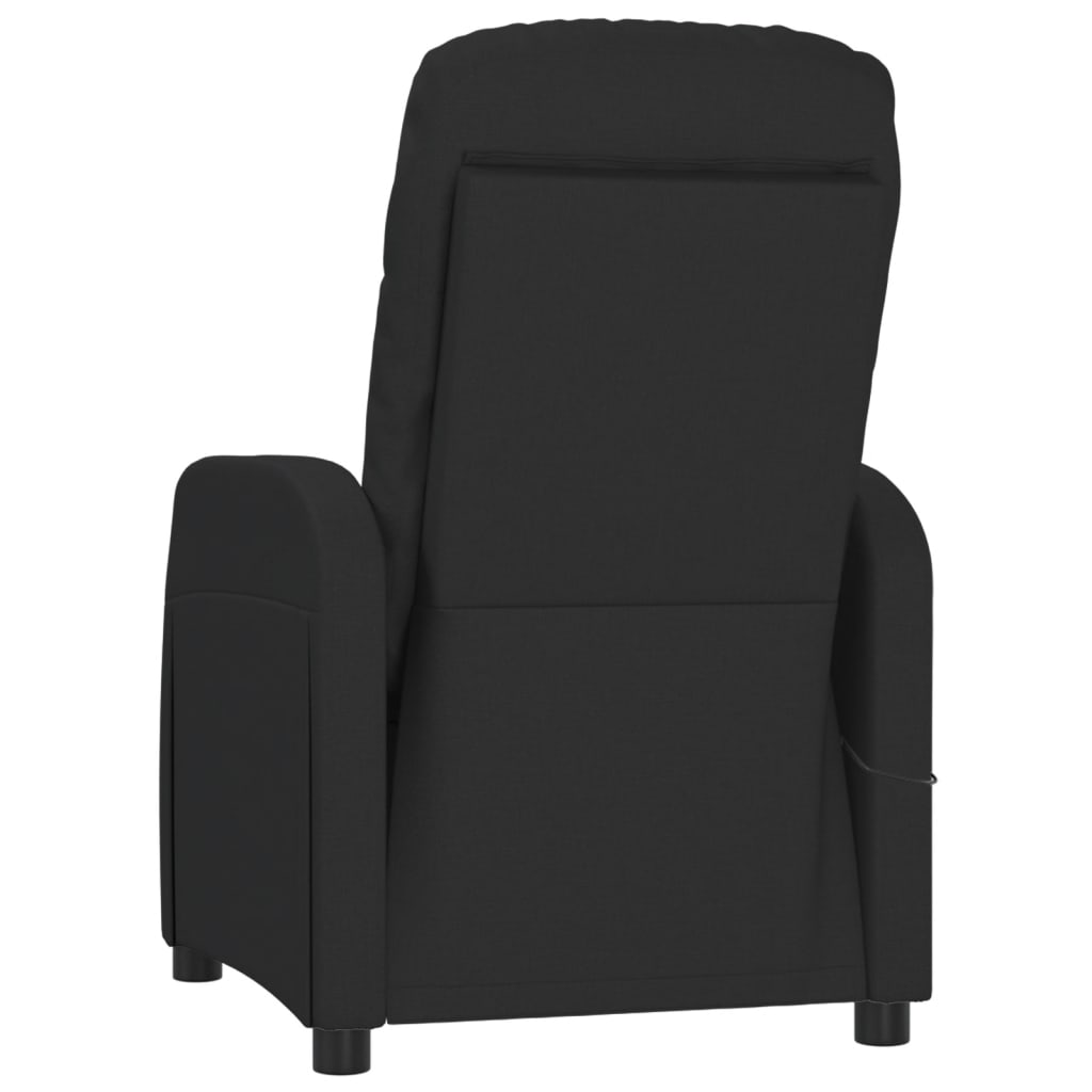 vidaXL Massage Chair Black Fabric