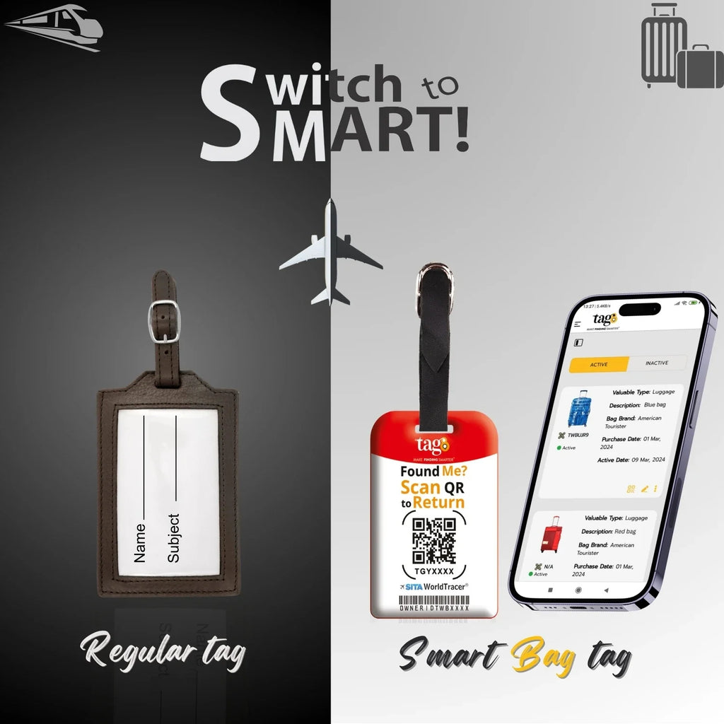 Smart Bag Security Tag - Austria Flag [Pack 2]