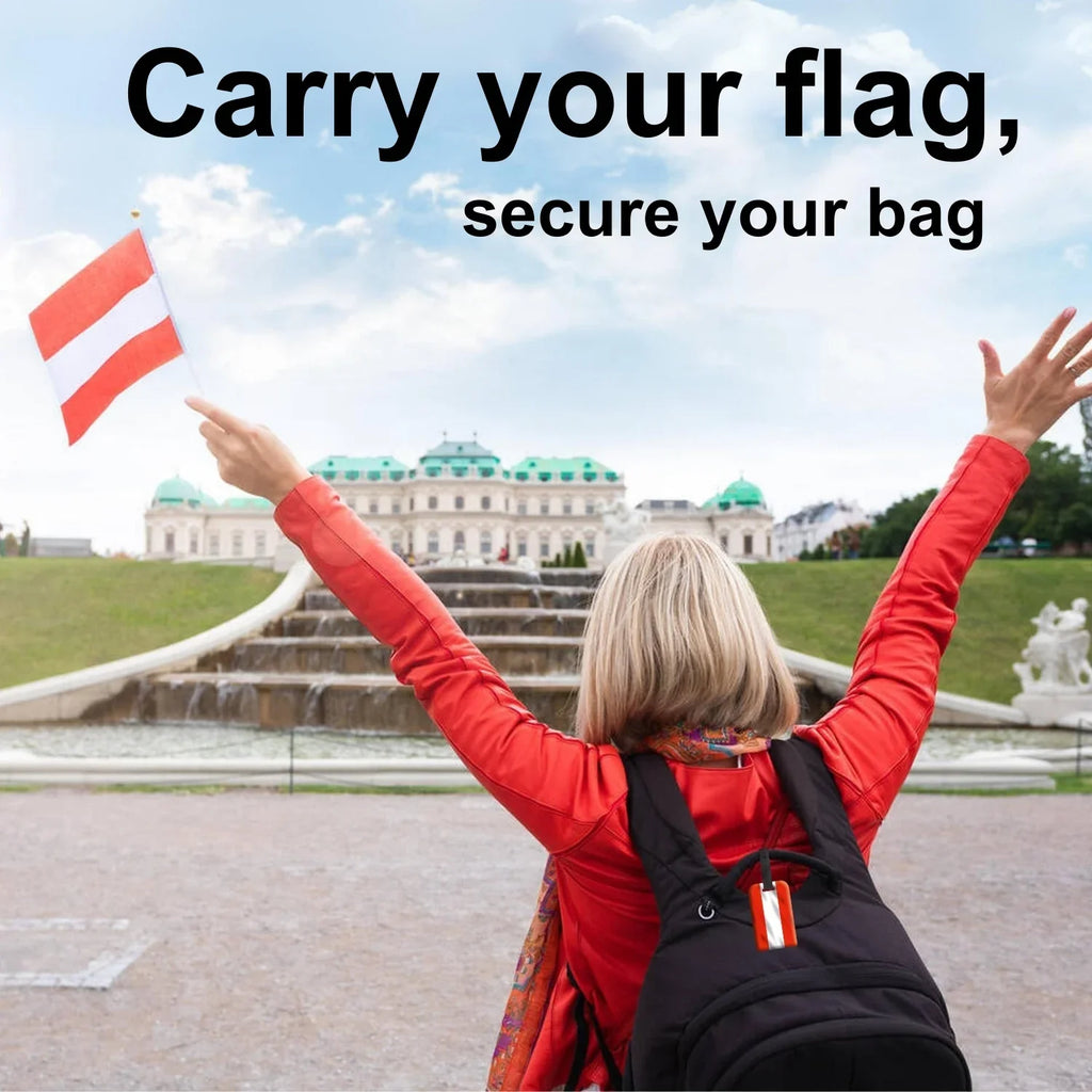 Smart Bag Security Tag - Austria Flag [Pack 2]
