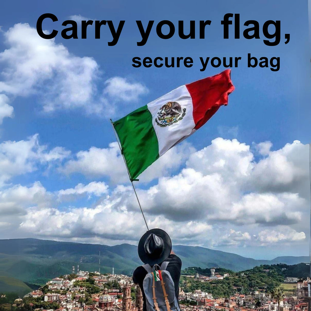 Smart Bag Security Tag - Mexico Flag [Pack 2]